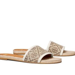 Tory Burch Monogrammed Espadrille Sandals